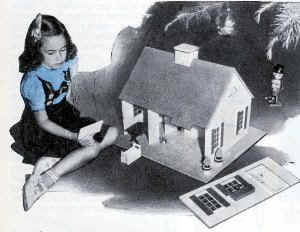 My Vintage Colonial Playsteel Dollhouse from the 1940s - Hooked on Houses