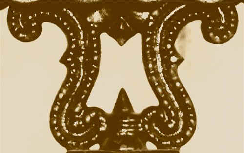 rocking-chair with pierced back and scrolled arms rocking-chair with pierced back and scrolled arms